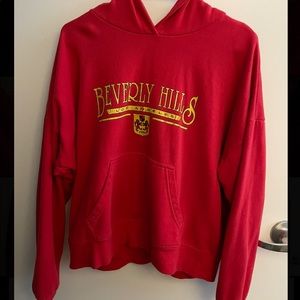 LA Hearts red Beverly Hills hoodie